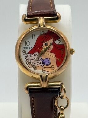 Vintage Disney The Little Mermaid Timex Watch Ariel Working New Battery